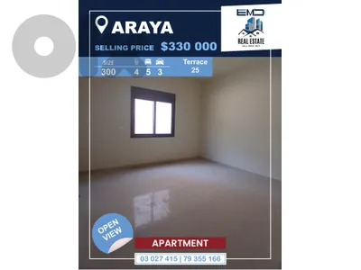 Duplex apartment for sale in Araya شقة دوبلكس للبيع في عاريا