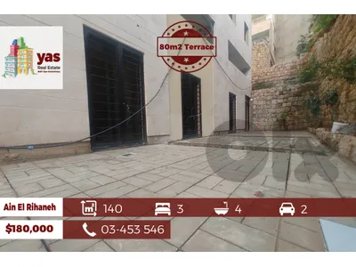 Ain El Rihaneh 140m2 | 80m terrace | Luxury | Calm Area | KS |
