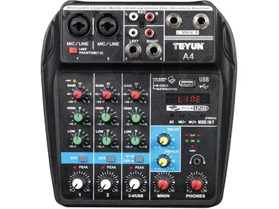 mixer 4ch with usb bluetooth echo