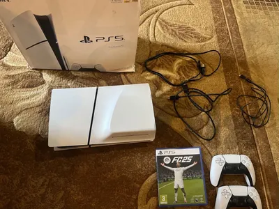 PS5 Slim disk version 1Tb Europe+ 2 Original Controller + FC 2025 ( 76753391)