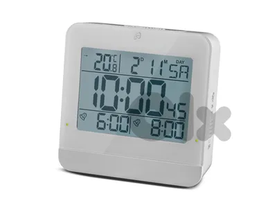 auril lcd radio controlled alarm clock