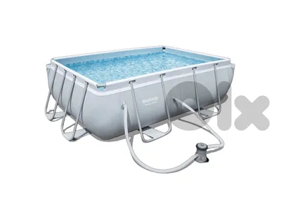 Bestway Power Steel Rectangular Swimming Pool 282×196×84 CM-حمام سباحة