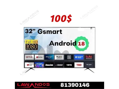 Led 32” GSMART  smart  ANDROID 18 مع كفالة