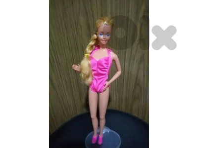 Barbie TWIRLY CURLS Rare limited edition Mattel1982 Vintage great doll in her own swimwear +shoes=50$