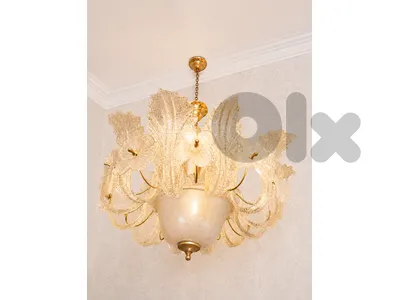 two pieces of chandelier Murano vintage Italy original