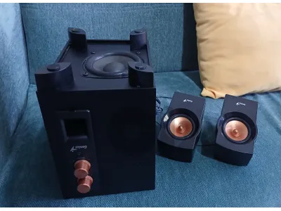 Genius subwoofer + two speakers
High sound quality
سبيكرات
