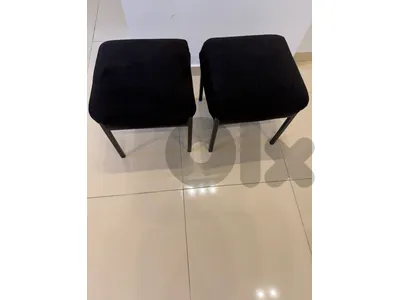 Pair of Modern Velvet Benches – Excellent Condition