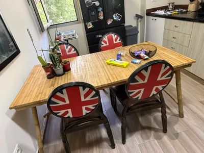 dining table#table#bamboo#tawle#طاولة