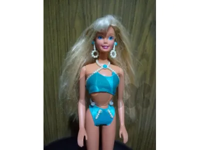 PEARL BEACH Barbie Rare Mattel97 Great doll+swimwear+earrings+Shoes=46 PEARL BEACH Barbie Rare Mattel97 Great doll+swimwear+earrings+Shoes=46