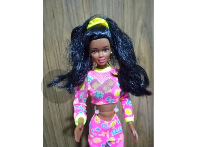WORKIN OUT CHRISTIE Mattel96 Articulated Great doll+own wears+Shoes=50