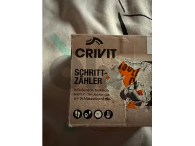 made in germany crivit pedometer counter steps calories…..