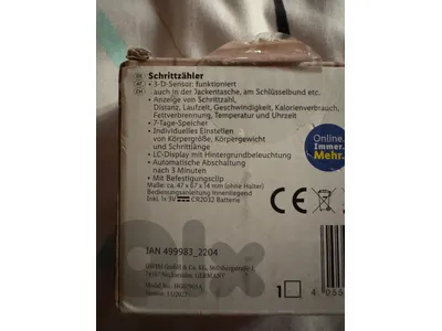 made in germany crivit pedometer counter steps calories….. made in germany crivit pedometer counter steps calories…..