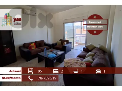 Achkout 95m2 | Furnished | Partial View | Calm Area | KH