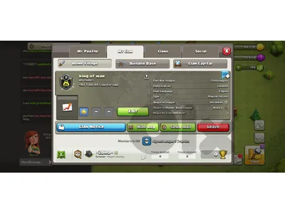 Coc account and clan