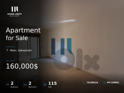 Perfect Home Opportunity – 115 sqm Apartment in Dekwaneh