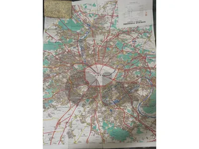 Vintage 1970s Paris Metro & Suburbs Folding Map – Mid-Century Paper Ephemera (edition LECONTE)