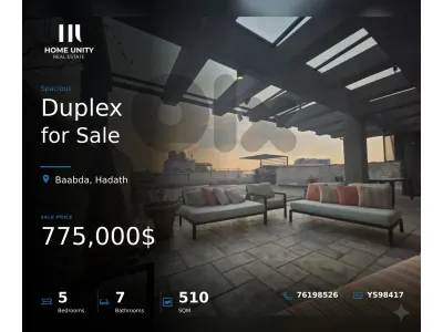 luxurious duplex with terrace for sale in hadath