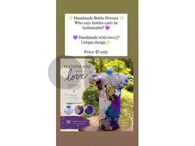 Handmade bottles dresses for only 7$