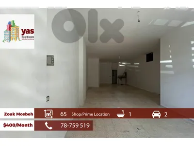 Zouk Mosbeh 65m2 | Shop | Prime Location | Ideal Investment | RH