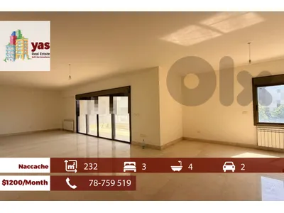 Naccache 232m2 | Rent | Spacious Flat | High End | MJ