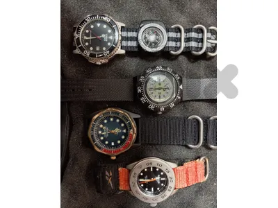 4 rare vintage Diver watches in excellent condition for 150$ 4 rare vintage Diver watches in excellent condition for 150$