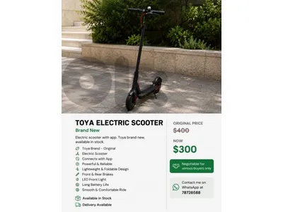 Toya electric scooter
