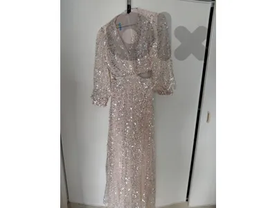 long gold dress