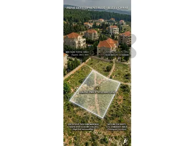 Prime 600 sqm Construction Land for Sale in Beit El Chaar – Exclusive Residential Sector