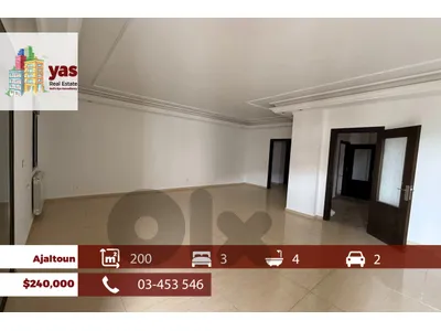 Ajaltoun 200m2 | Super Luxurious | New | Impressive View | GM/KH