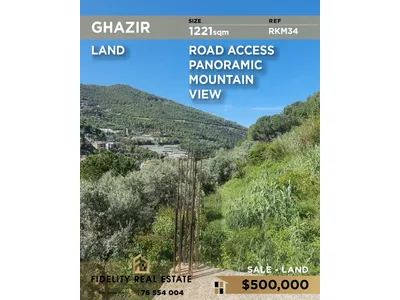 Land for sale in Ghazir RKM34 أرض للبيع في غزير