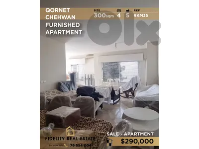 Apartment for sale in Qornet Chehwan RKM35 شقة للبيع في قرنة شهوان