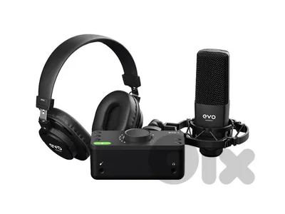 Audient EVO Start Recording Bundle with USB Audio Interface, Headphone