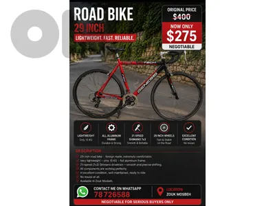 road bike 29 inch
