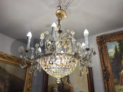 original czech bohemian crystal chandelier