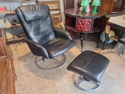 vintage Malung lounge chair and Footstool 1999