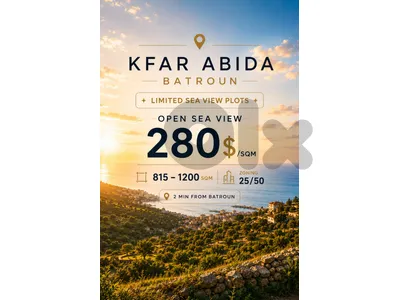 BATROUN | KFAR ABIDA   "PRIME LANDS FOR SALE"