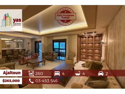 Ajaltoun 260m2 | Fully Furnished | Redesigned | View | Solar Power | Ajaltoun 260m2 | Fully Furnished | Redesigned | View | Solar Power |