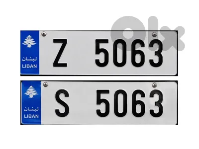 Twin plates (4 digits)
