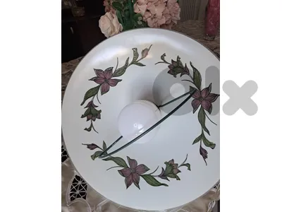 مصباح سقف كلاسيكي مزخرف بالورود – 50 سم