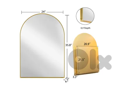 oval mirror with storage medecine