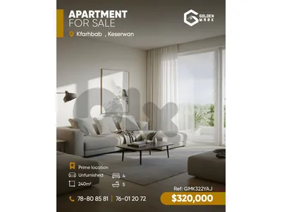 GMK322YAJ - Apartment For Sale In Kfarhbab  -
