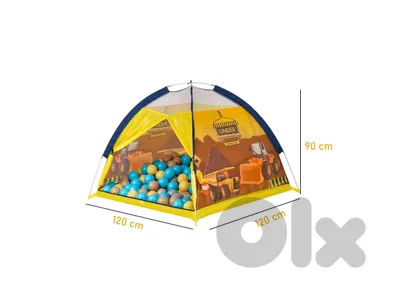 Engineering Themed kids Tent With 100 Pit Balls 120x120x90 CM - خيمة Engineering Themed kids Tent With 100 Pit Balls 120x120x90 CM - خيمة