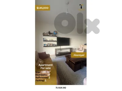 Unfurnished Apartment for Sale in Hosrayel Jbeil