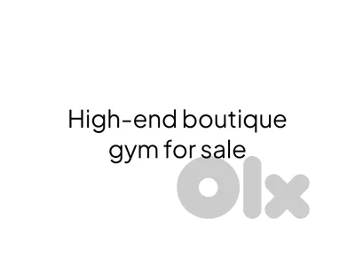 High-end Boutique gym for sale