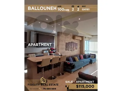 Apartment for sale in Ballouneh GH161 شقة للبيع في بلونة