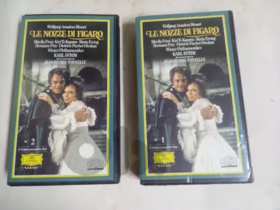 Marriage of Figaro OPERA Wolfgang Amadeus Mozart 2 VHS Video Tape  set