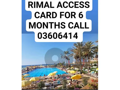 HOT OFFER RIMAL Access Card for all summer season till end October