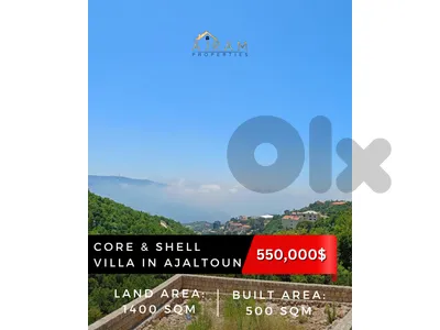 Core & Shell Villa In Ajaltoun | 1400 sqm