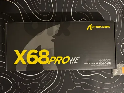 Attack shark x68 pro he gaming keyboard + mousepad topographic