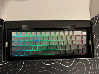 Attack shark x68 pro he gaming keyboard + mousepad topographic